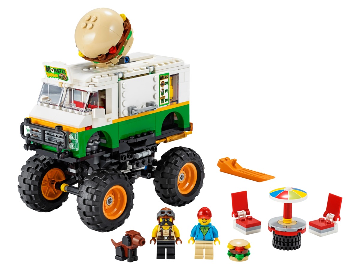 lego hamburger monstertruck 31104