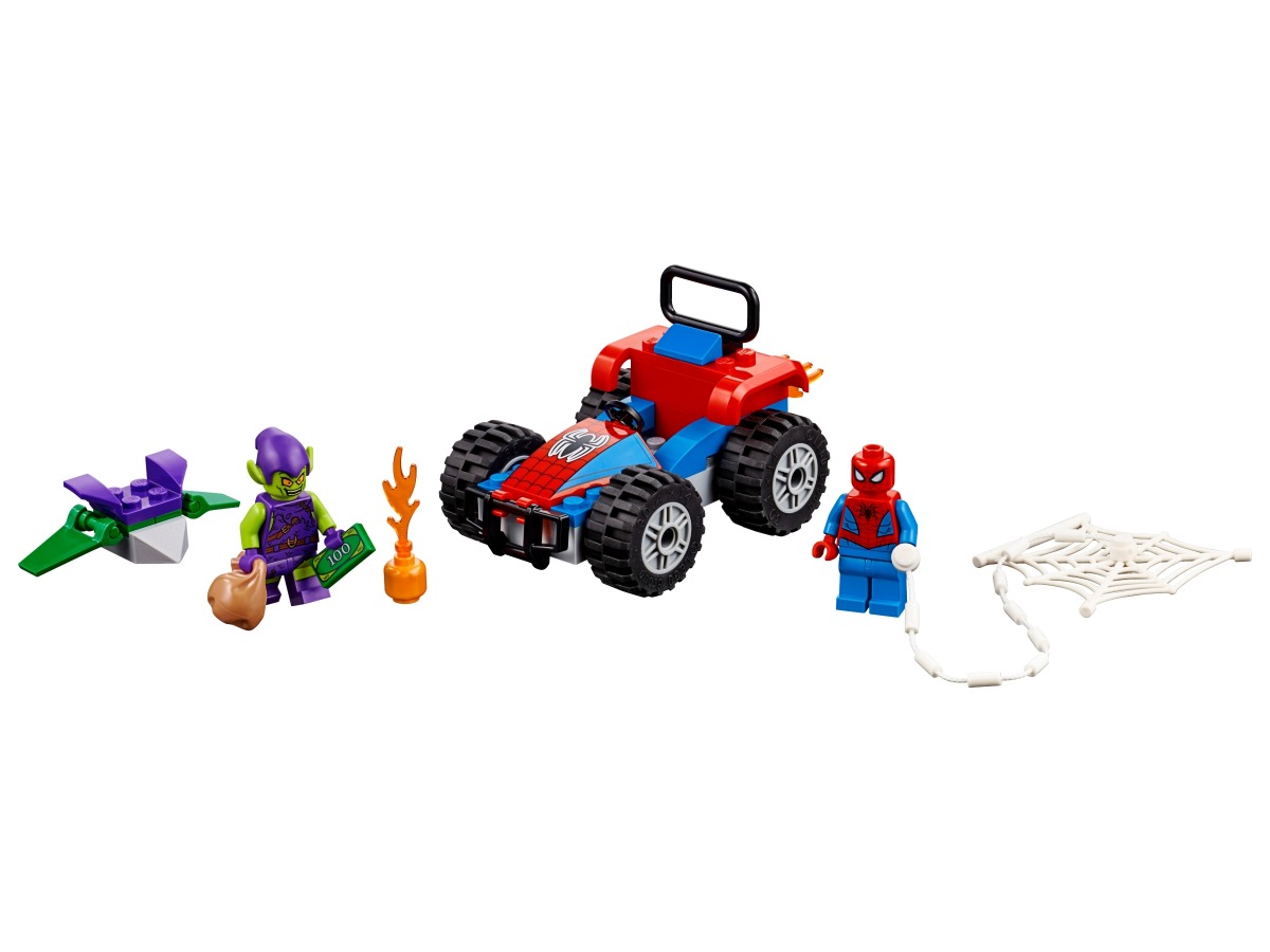 lego spider man auto achtervolging 76133