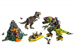 lego t rex vs dinomecha gevecht 75938