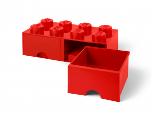 rode lego opbergsteen met 8 noppen 5006131