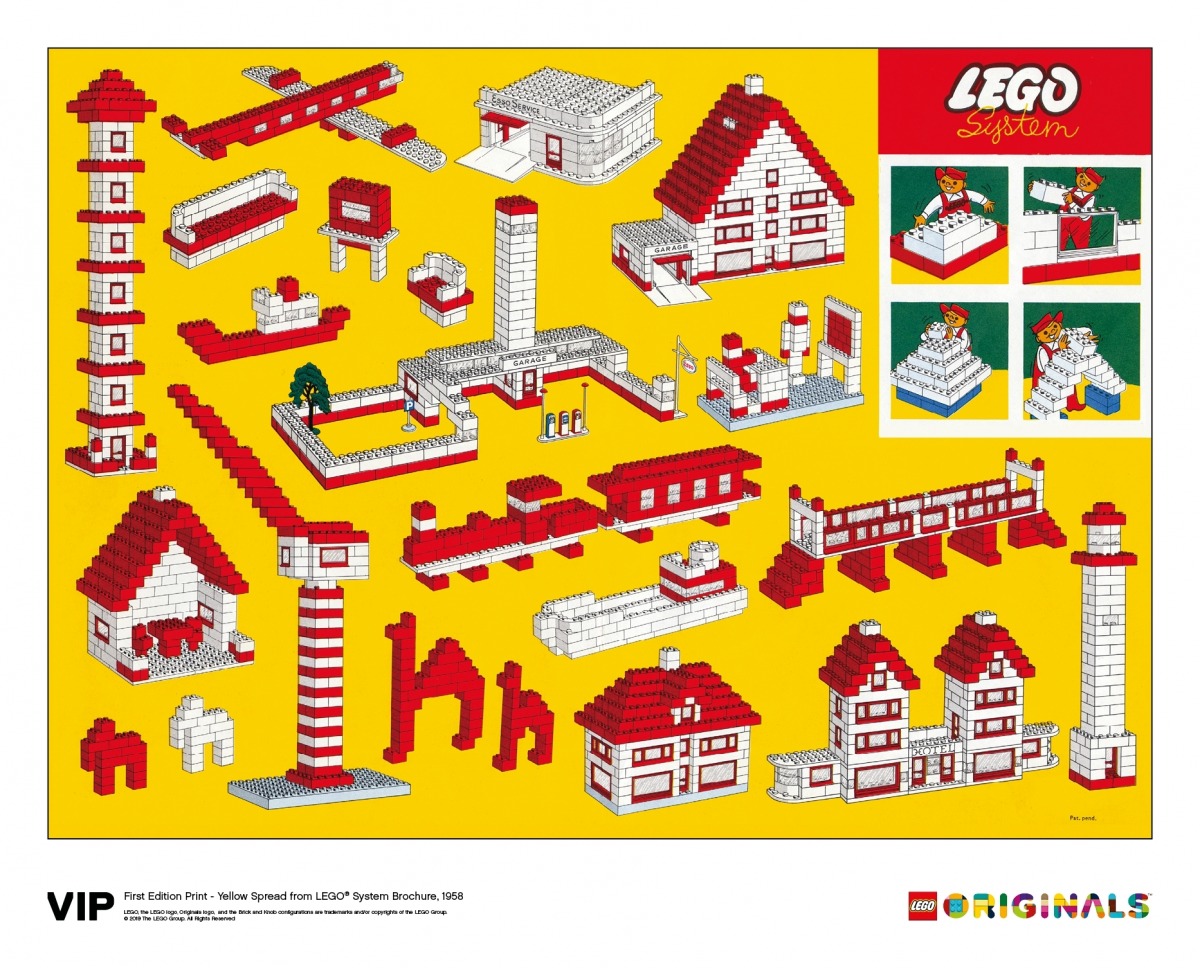 yellow spread lego system brochure 1958 5006005