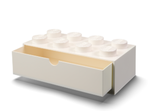 lego 5006877 bureaulade met 8 noppen wit