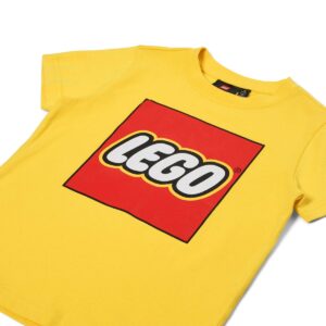 kids short sleeve logo t shirt yellow 5009094